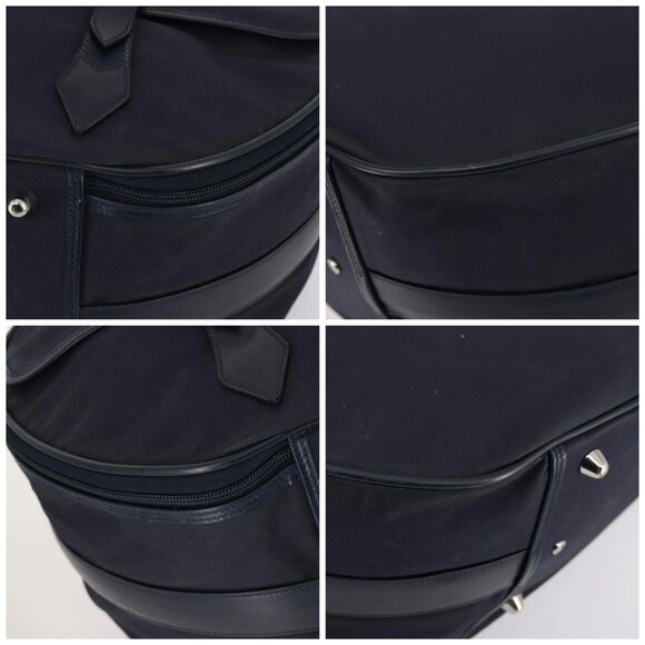 GUCCI travel Boston Bag Coated Canvas Navy Auth sw1600 - Picture 14 of 16